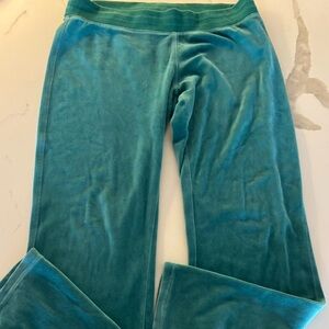 vintage blue/green Guess velvet joggers